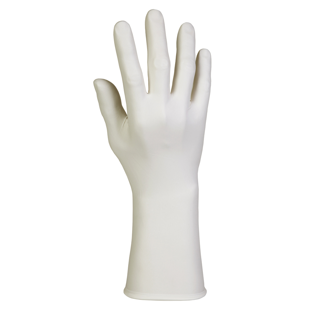 Kimtech™ G3無菌ホワイトニトリル手袋（56889）、ISOクラス4以上のクリーンルーム、6ミル、手指用、12インチ、サイズ6.5、200枚/ケース、50組×4バッグ - 56889