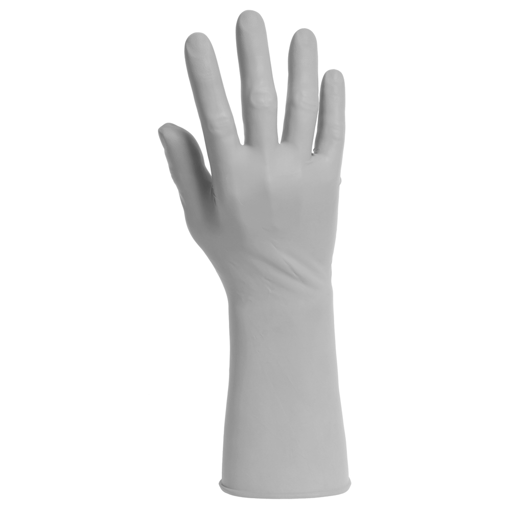 Kimtech™ G3 Sterile Sterling™ Nitrile Gloves (11825), 4 Mil, Cleanrooms, Hand Specific, 12”, Size 8, Gray, 300 Pairs / Case - 11825