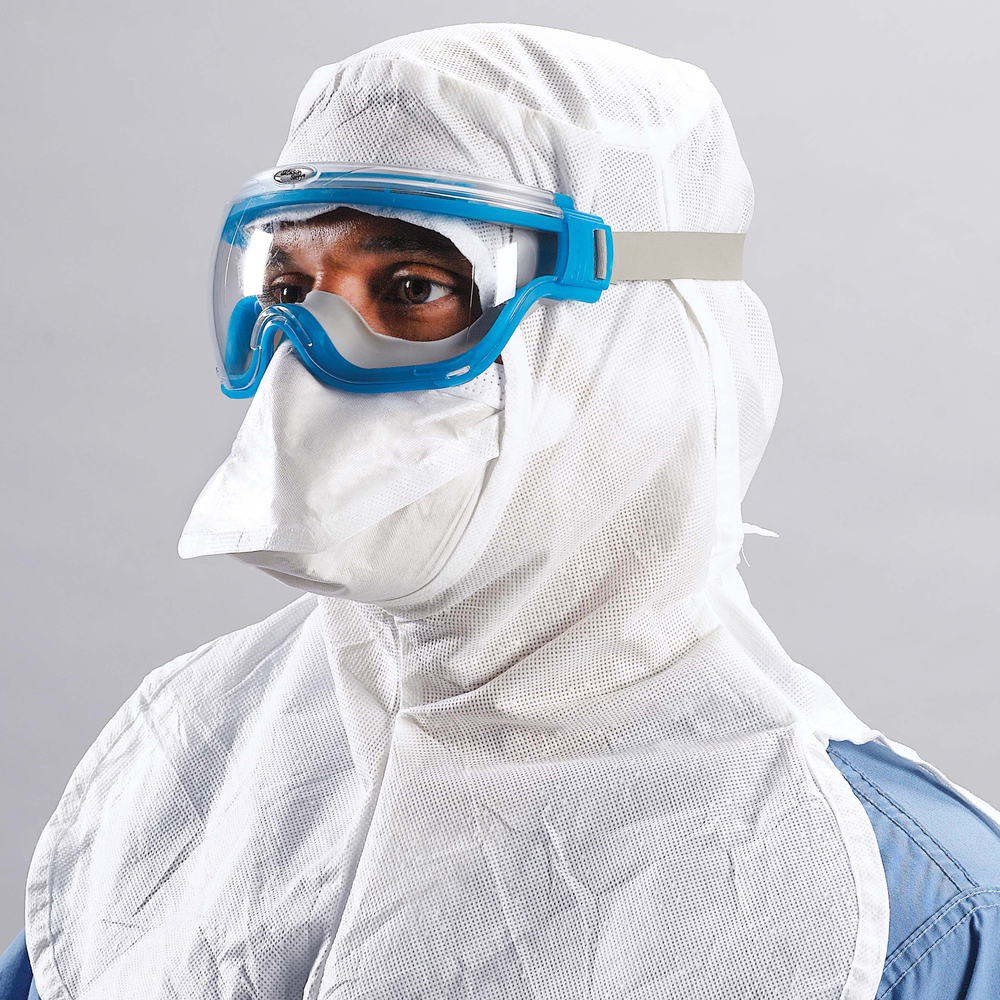 Kimtech™ M3 Sterile Face Masks (62483), Pouch-Style, 2 Knit Headbands, Double Bag, White, One Size, 200 Masks / Case, 20 / Bag, 10 Bags - 62483