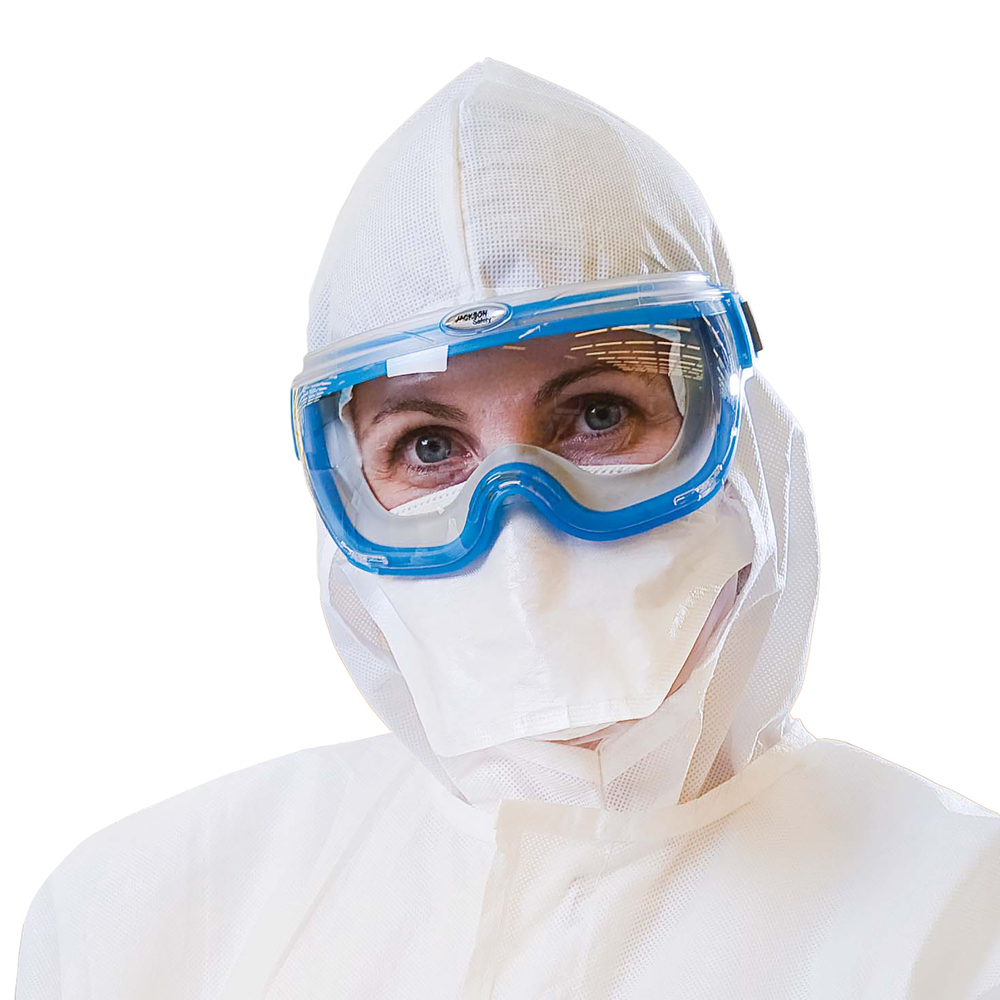 Kimtech™ M3 滅菌フェイスマスク（62483）、くちばし型、ニット製ヘッドバンド2本、二重袋、白色、フリーサイズ、200枚/ケース（20枚入×10袋） - 62483