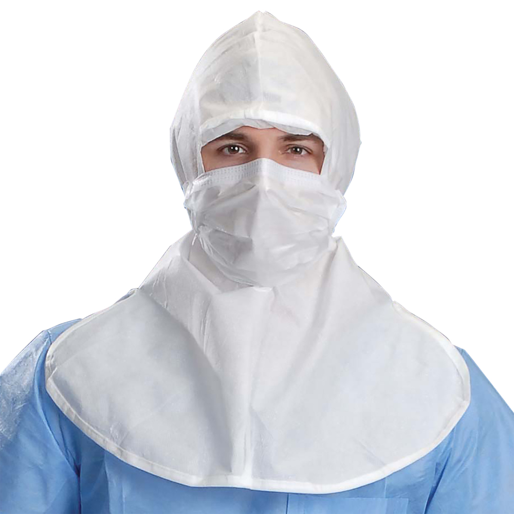Kimtech™ A5 Sterile Cleanroom Hood (88807), White, Universal Size, 100 / Case - 88807