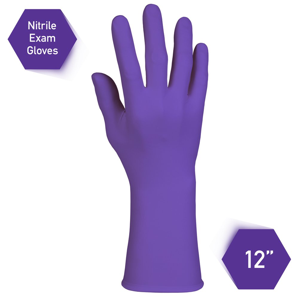 Kimberly-Clark™ Purple Nitrile-Xtra™ Exam Gloves (50690), 5.9 Mil, Ambidextrous, 12”, XS, 50 Nitrile Gloves / Box, 10 Boxes / Case, 500 / Case - 55090
